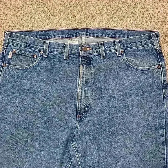 Carhartt B18-DST Blue Denim Jeans 44X30 - Picture 2 of 7